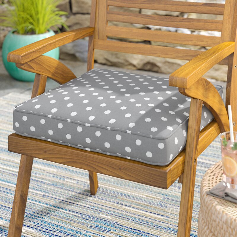 Beachcrest Home Bridgewood Indoor/Outdoor Dining Chair Cushion